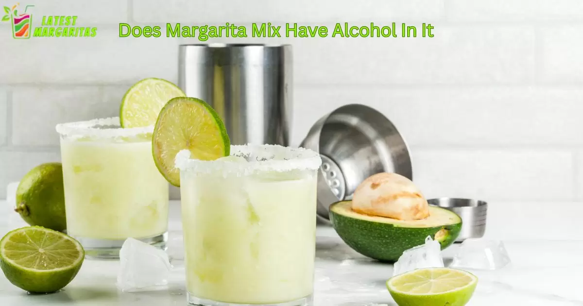 does margarita mix have alcohol in it